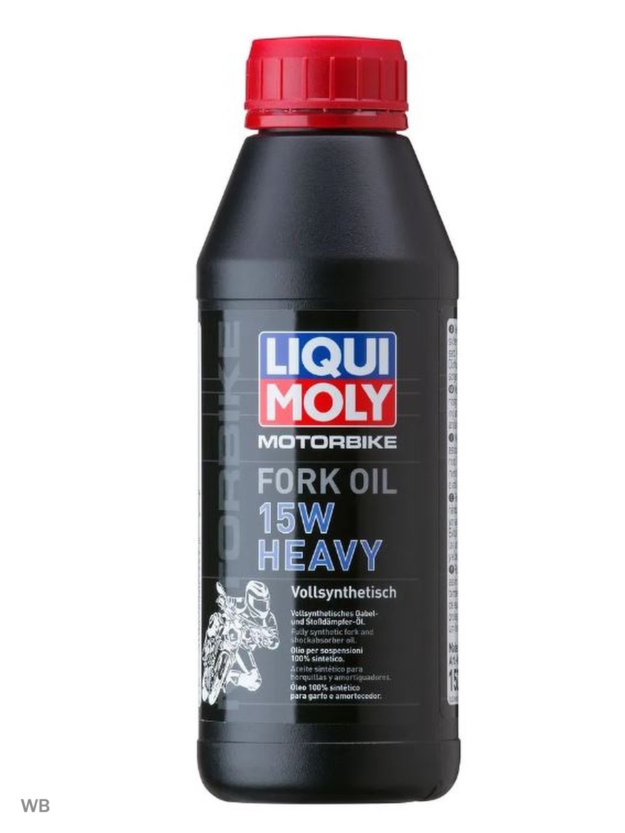 Масло для вилок и амортизаторов Liqui Moly Motorbike Fork Oil Heavy, синтетическое, 15W, 500 мл