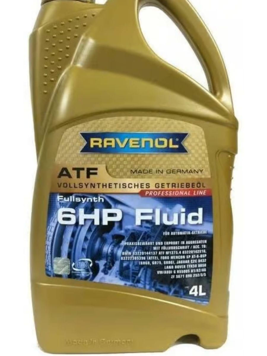 масло в АКПП RAVENOL ATF 6 HP Fluid