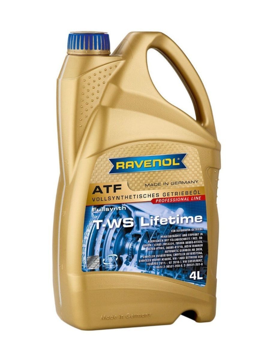 Трансмиссионное масло RAVENOL ATF T-WS Lifetime 4л