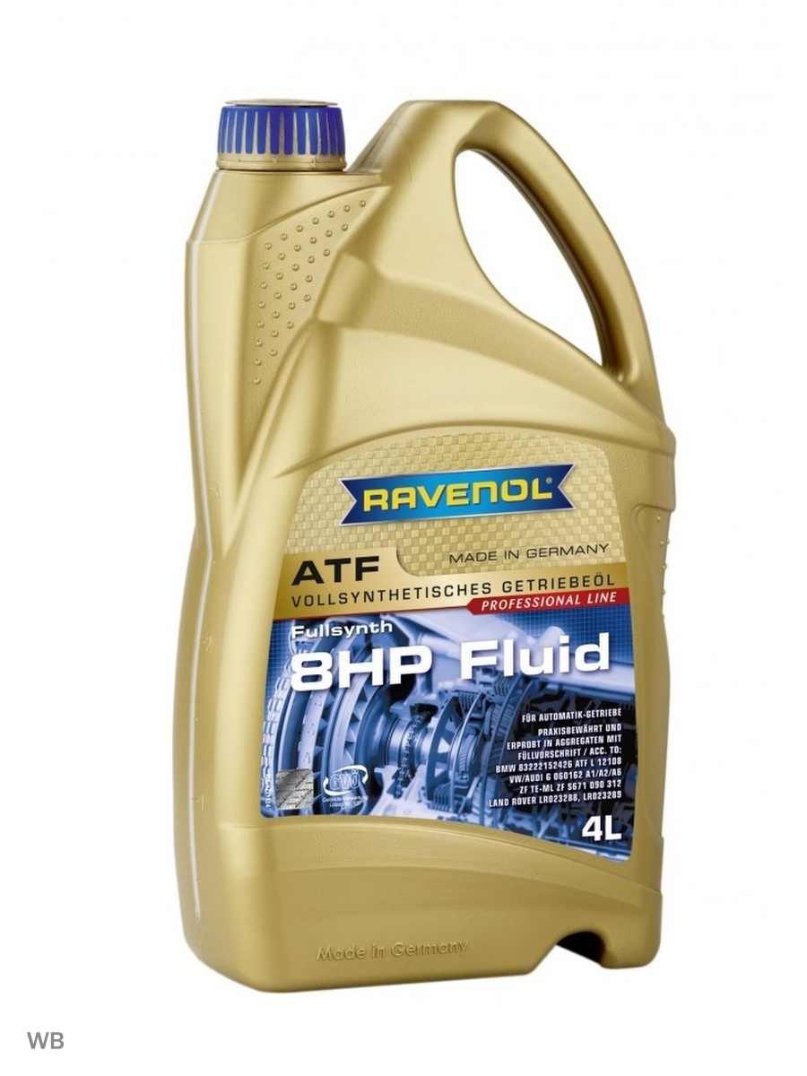 Трансмиссионное масло RAVENOL ATF 8 HP Fluid (4л) new  артикул 1211124-004  4014835719590