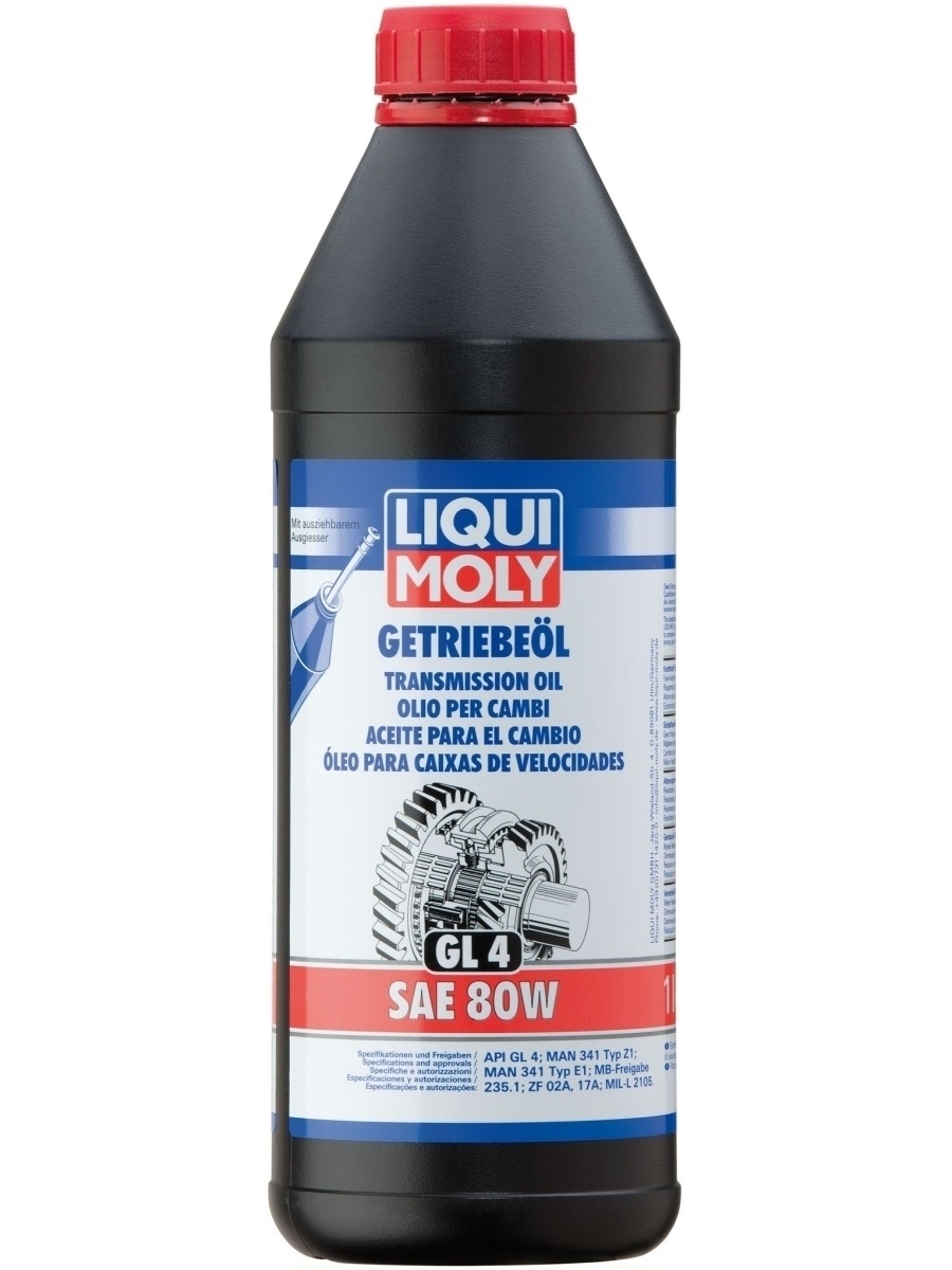 Минеральное трансмиссионное масло LIQUI MOLY 1952 Getriebeoil (GL-4) 80W 1 л