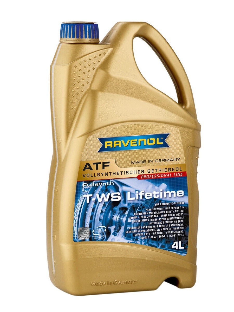 Трансмиссионное масло RAVENOL ATF T-WS Lifetime ( 4л)