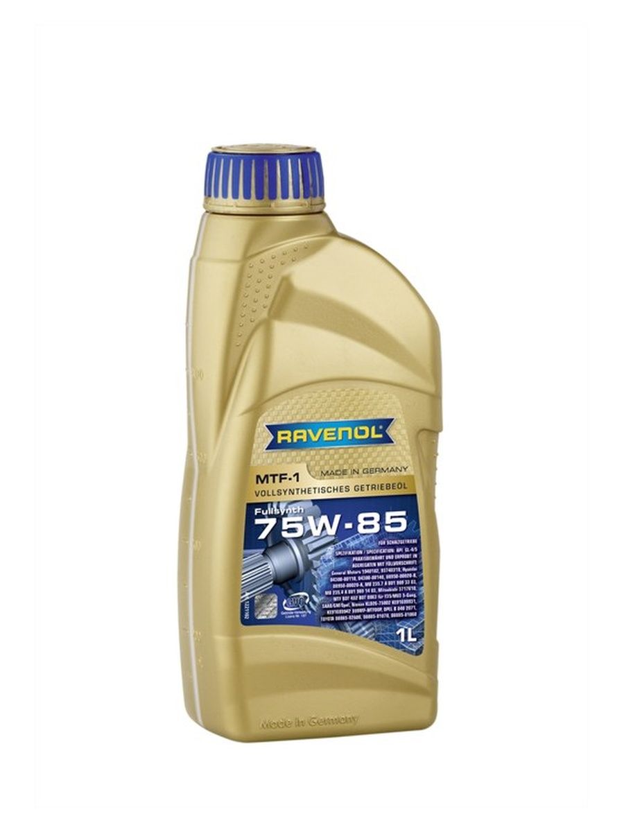 Трансмиссионное масло RAVENOL MTF -1 SAE 75W-85 ( 1л) для коробок передач, раздаточных коробок и дифференциалов