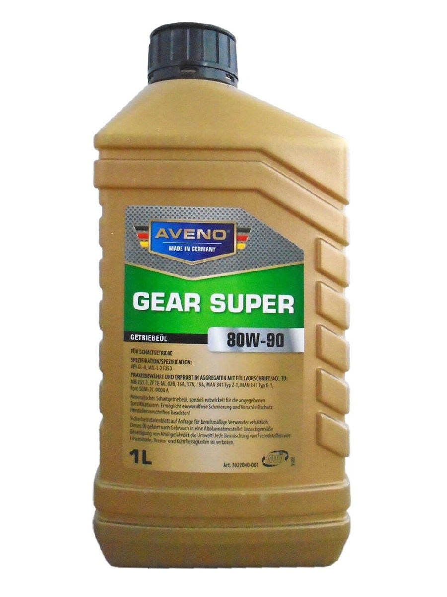 Трансмиссионное масло AVENO Gear Super SAE 80W-90 GL-4 (1л)