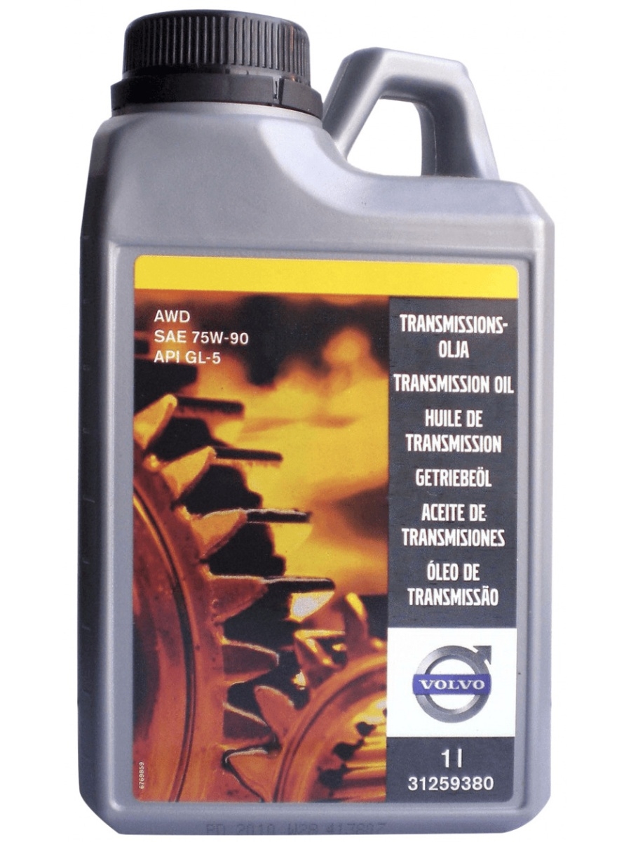 Масло трансмиссионное Volvo AWD 75W90 1 л 31259380