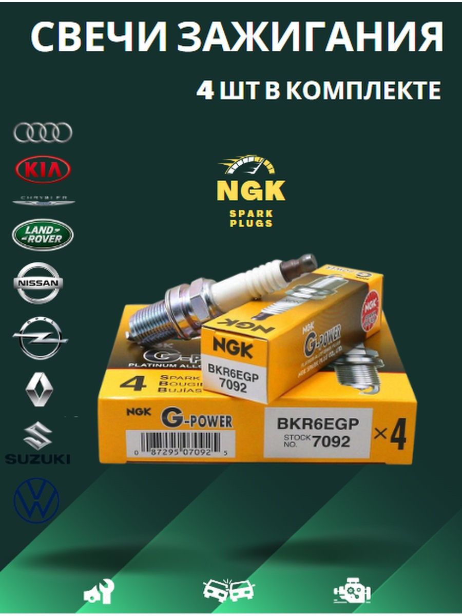 Свечи зажигания НЖК 7092 Хюндай кия и тд