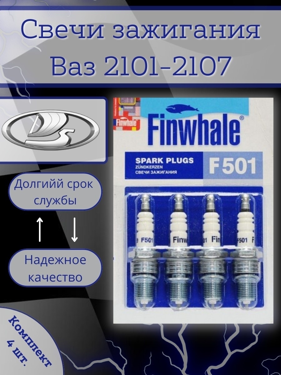 Свечи зажигания ВАЗ 2101-2107. F501. Карбюраторный двигатель. Свеча зажигания Лада, Жигули.