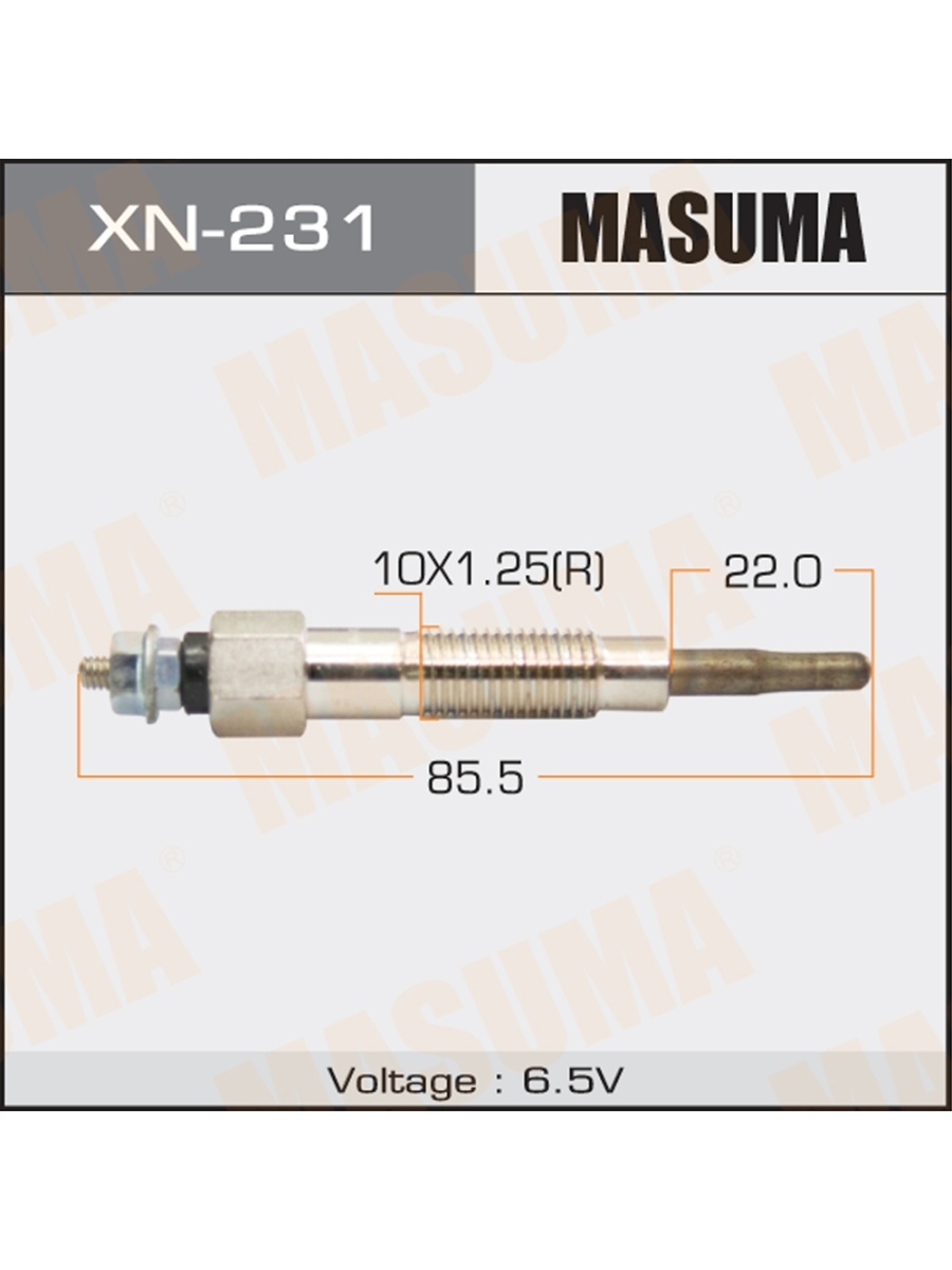 Свеча накала MASUMA Nissan (RD28) Patrol, XN231